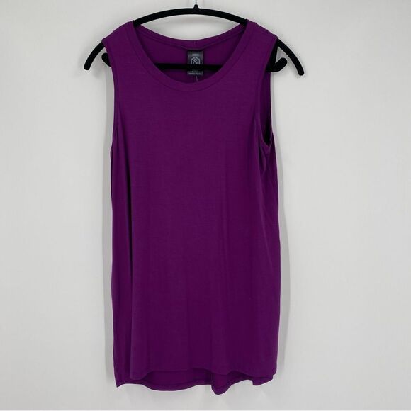 Agnes & Dora Women’s Round Neck Purple Everyday Tank Tunic size M - Picture 1 of 3